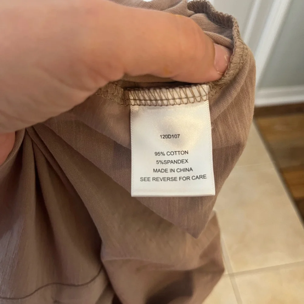 Knot sisters tan button down dress - Picture 5 of 5